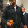 Los Angeles Rams Aaron Donald Black Bomber Jacket For Sale