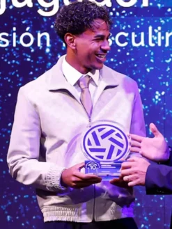 Louis Vuitton Lamine Yamal AFE Awards Zip Up Bomber Jacket For Sale