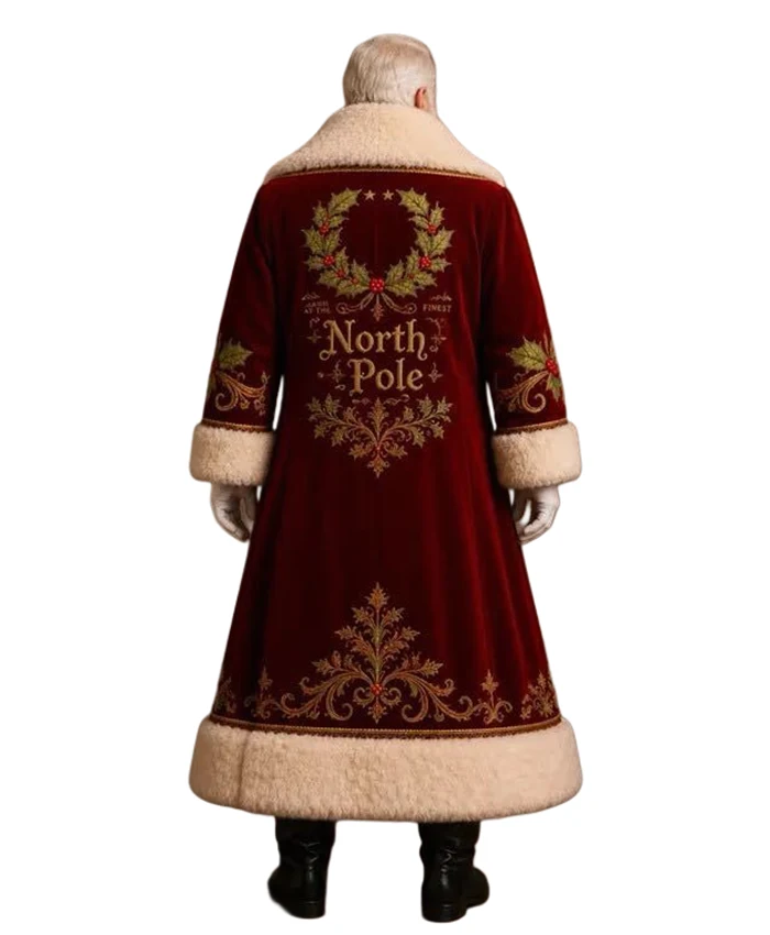Luxury Santa Claus North Pole Christmas Embroidered Coat