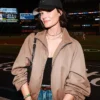 MLB New York Yankees Jaimie Alexander Brown Zip-Up Polyester Track Jacket front view