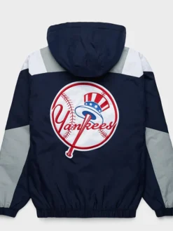 MLB Team New York Yankees Starter Polyester Hooded Pullover Jacket back view