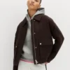 MS Chocolate Brown Suede Jacket