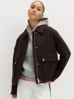 MS Chocolate Brown Suede Jacket