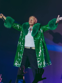 Macklemore Ed Sheeran’s Tour Green Coat