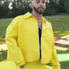 Manuel-Turizo-Yellow-Leather-Jacket