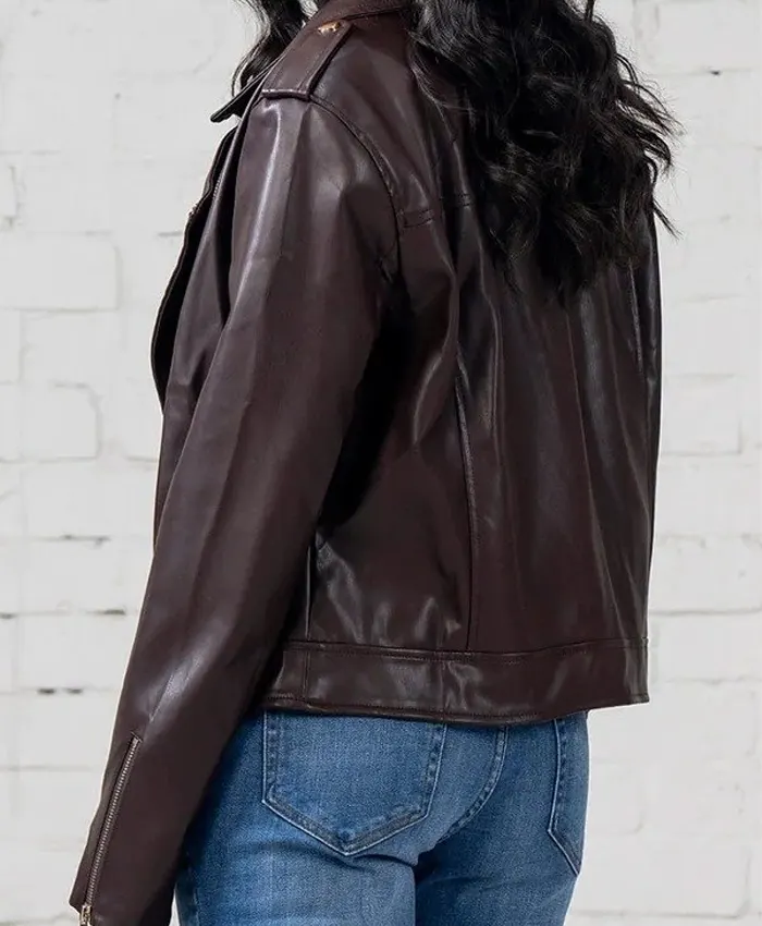 Marble Hall Murders Susan Ryeland Leather Jacket Back
