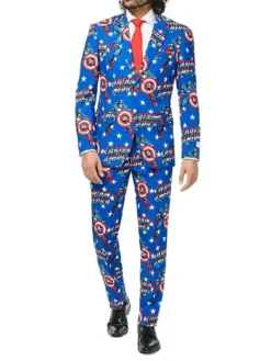 Marvel-Captain-America-Printed-Suit-Front