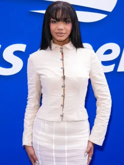Melanie Moreno at US Open Corset Style Jacket