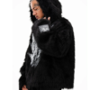Mens Neptun x Sonic 2026 Shadow Fluffy Fur Jacket With Hood