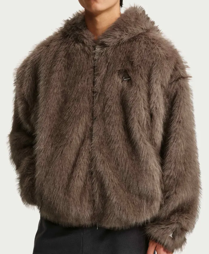 Mens Nike Morants Fur Jacket