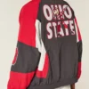 Mens Ohio State University Buckeyes Graphic Windbreaker track Jacket By Hollister