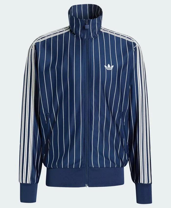 Men’s Singles Final 2026 Winner Alexander Zverev Adidas Firebird Pinstripes Track Top Jacket front view