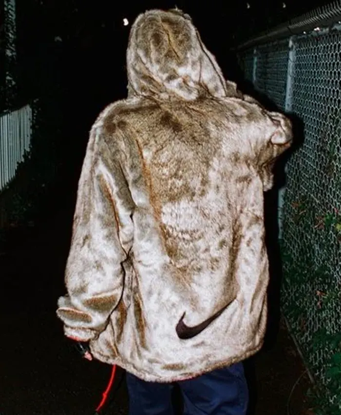 Mens Supreme Nike Fur Reversible Parka Jacket