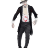 Mens Zombie Groom Costume Suit
