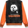 Michael-Myers-Halloween-Black-and-Orange-Varsity-Jacket-For-Sale