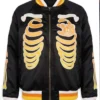 Mickey Mouse Skeleton Black Bomber Jacket