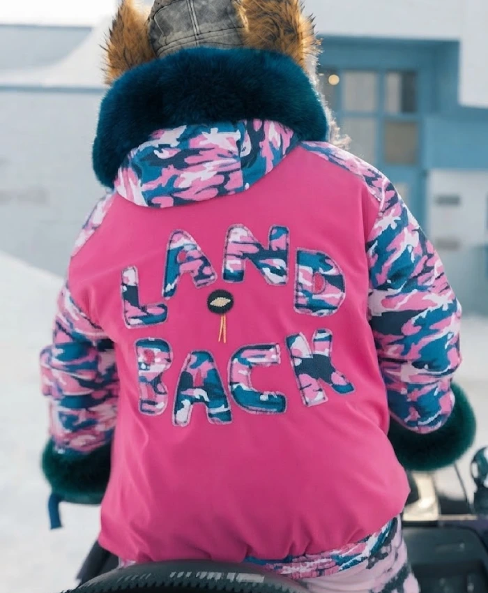 Millie-North-Of-North-S02-Zorga-Qaunaq-Pink-and-Blue-Camouflage-Fur-Collar-Puffer-Jacket-Sale