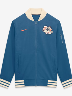 Milwaukee Brewers Nike City Connect Relaxed Full Zip Blue Bomber Jacket