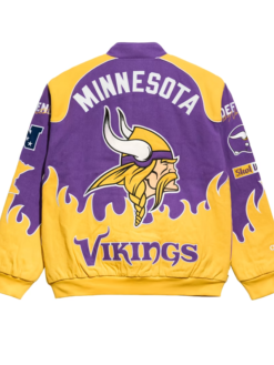 Minnesota Vikings Chalk Line Purple Premium Racing Jacket