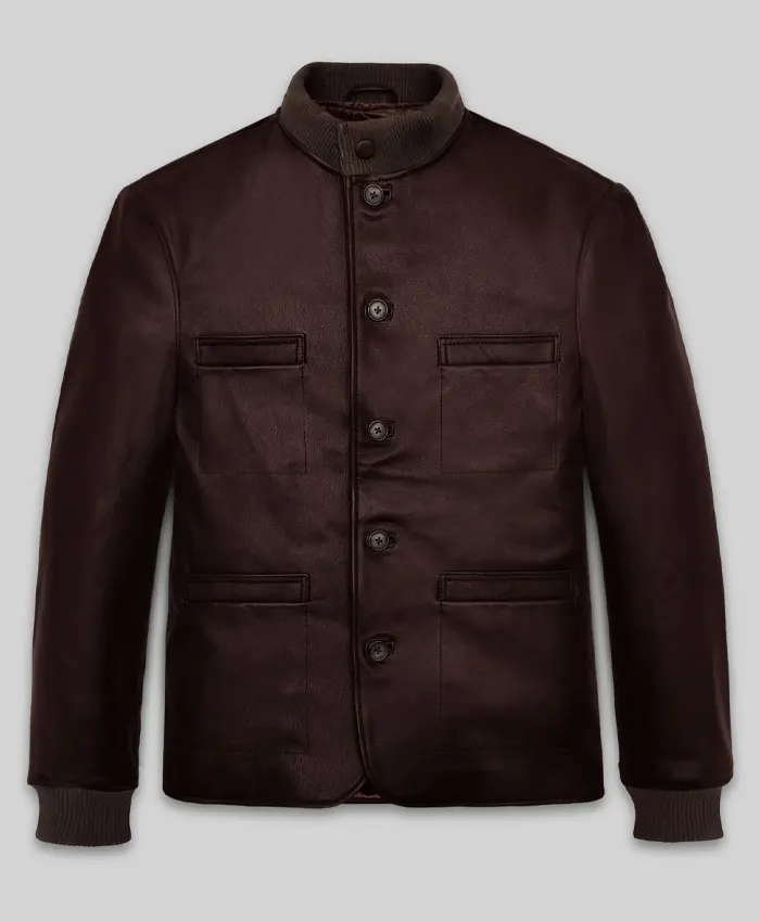 Mobland S01 Tom Hardy Brown Leather Jacket