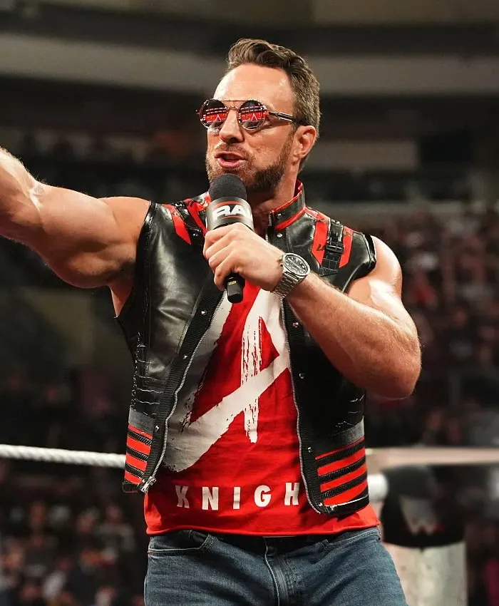 Monday-Night-RAW-2026-Wrestler-LA-Knight-Black-Leather-Vest