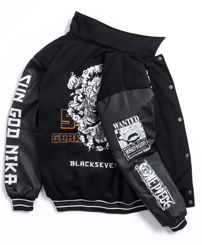 Monkey D Luffy Gear 5 One Piece letterman Varsity Jacket
