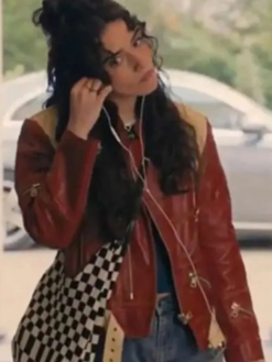 My Fault London 2025 Asha Banks Red Leather Jacket
