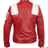 My Fault London 2025 Asha Banks Red Leather Jacket Back