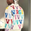 NBA Shai Gilgeous-Alexander You Broke My Heart White Wool Varsity Jacket back view