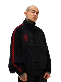 NEPTUN-X-Sonic-Shadow-Black-Suede-Bomber-Jacket
