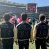 NFL Halftime Show Jonas Brothers Varsity Jacket Back