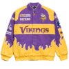 NFL Minnesota Vikings Chalk Line Purple Premium Full-Snap Cotton Racing Jacket