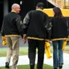 NFL Team Pittsburgh Steelers 2026 Hall of Honor Class Black Letterman Varsity Jacket back view