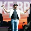 NFL USAA Salute 250 Kickoff Concert Luke Bryan White Cotton Workwear Jacket front view