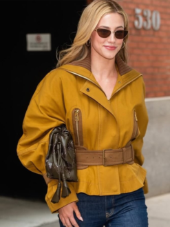 NYC Lili Reinhart Mustard Utility Jacket