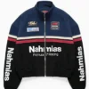 Nahmias x Formula 1 Miracle of Racing Chris Brown Blue Full-Zip Fleece Racing Jacket front view