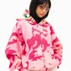 Neptun X Sonic 2026 Amy Full ZIP Pink Camo Hoodie Jacket