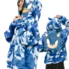 Neptun X Sonic 2026 Blue Camo Full Zip Up Hooded Jacket