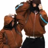 Neptun x Avatar Brown Hooded Bomber Jacket