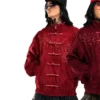 Neptun x Avatar Burgundy Chinese Style Jacket