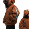 Neptun x Avatar Hooded Brown Bomber Jacket