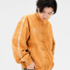 Neptun x Sonic Orange Suede Jacket For Sale