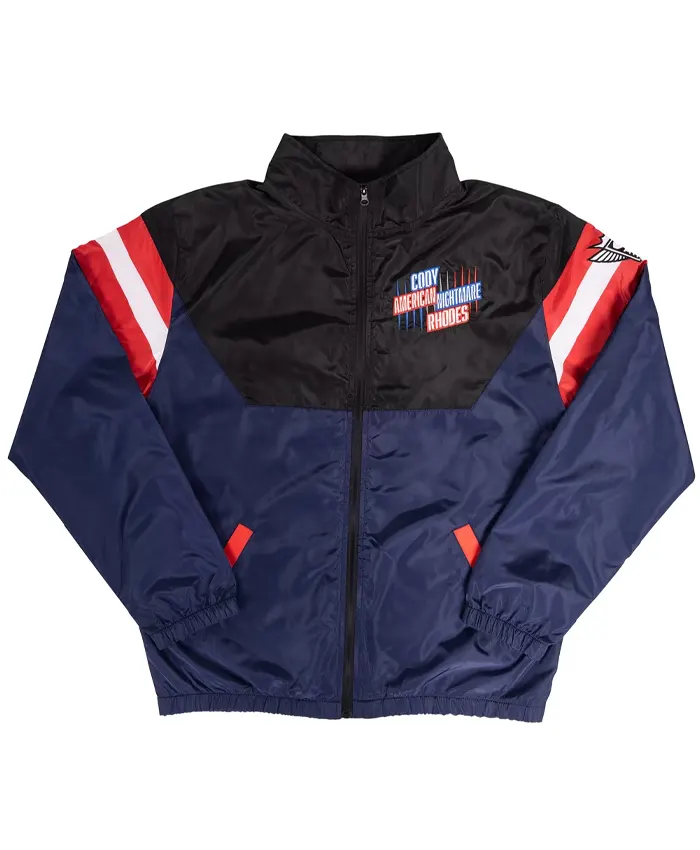 New Cody Rhodes Neon Nightmare Full-Zip Windbreaker Jacket