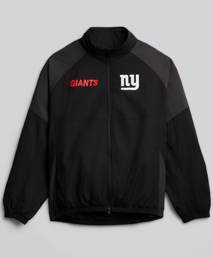 New York Giants lululemon Men's Black Nylon Oversized Track Jacket