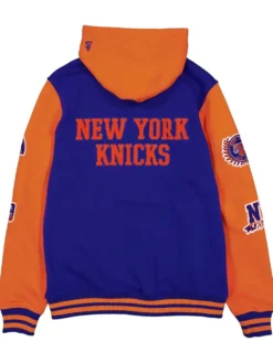 New York Knicks Throwback Patch Jacket Back