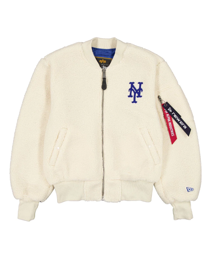 New York Mets x Alpha x New Era MA-1 Sherpa Flight Jacket