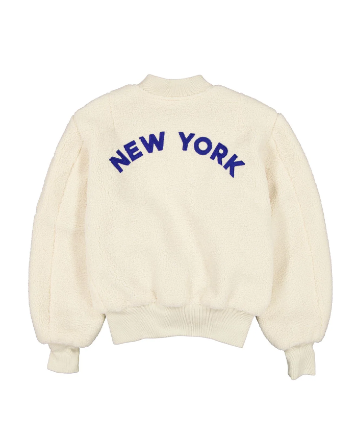 New York Mets x Alpha x New Era MA-1 Sherpa Flight Jacket Back