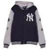 New York Yankees Throwback Patch Letterman Varsity Jacket