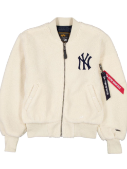 New York Yankees x Alpha x New Era MA-1 Sherpa Flight Bomber Jacket