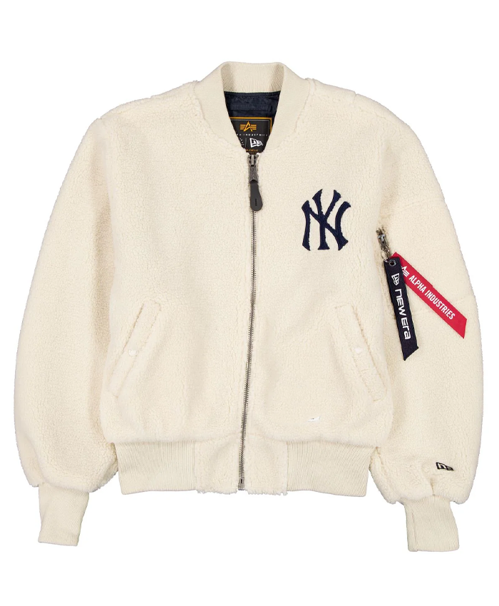 New York Yankees x Alpha x New Era MA-1 Sherpa Flight Bomber Jacket